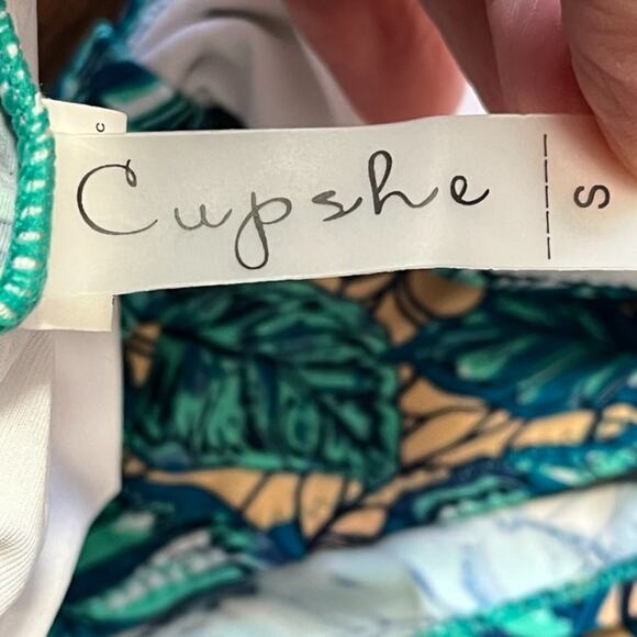 CUPSHE Lush Leaves One Piece Swimsuit Bathing Suit SZ S - Picture 10 of 13